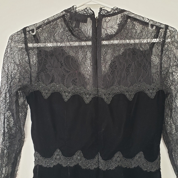 TopShop Black Lace & Velvet Romper - Picture 7 of 7